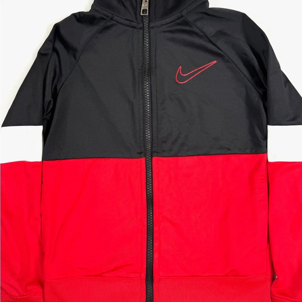 NIKE Toddler‎ Boy Full Zip Track Jacket Colorblock Athletic Size 4-5 Years